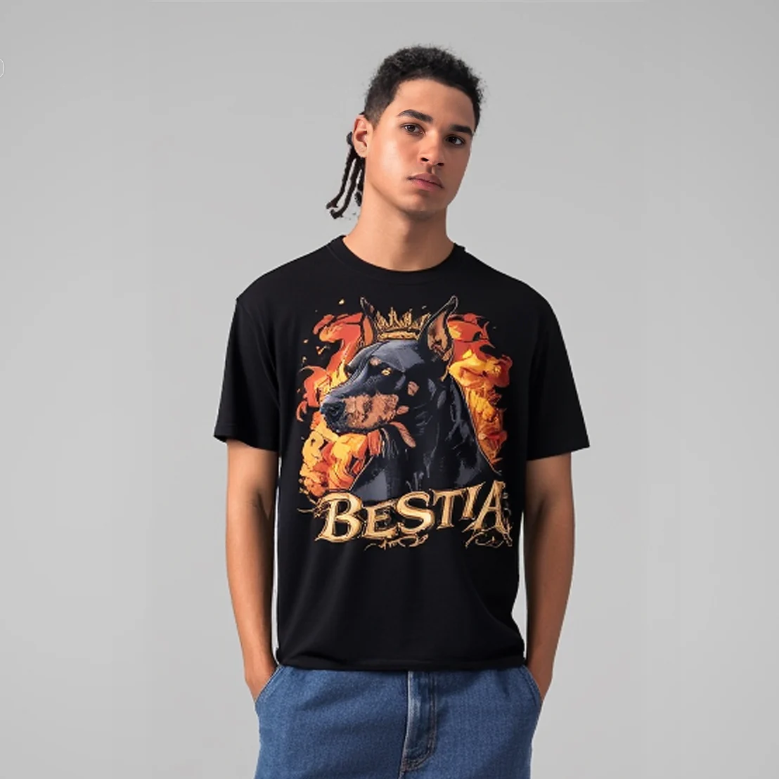 Doberman T-shirt Black - Image 3